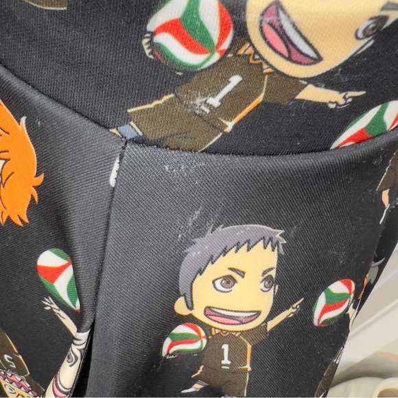 Hot Topic Haikyu Chibi Japanese Character Cosplay Anime Suspender Mini Skirt - Picture 10 of 12